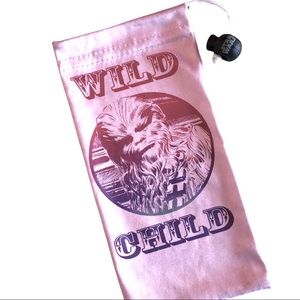 VTG Disney Star Wars Chewbacca Wild Child Pink Glasses Case Sunglasses Case